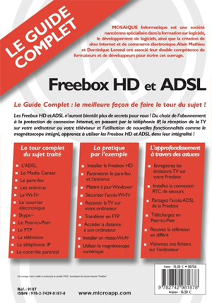 Commandez en ligne notre livre Freebox HD et ADSL - Freebox HD et ADSL - Collection Le Guide Complet